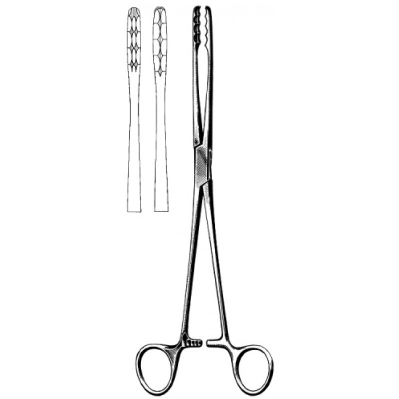 ULRICH Dressing & Cotton Swab Forceps Curved 18 cm